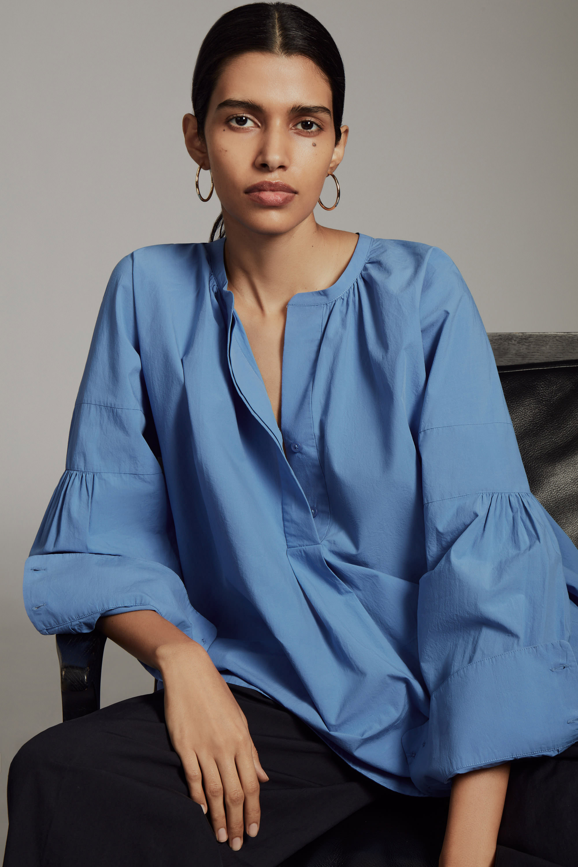 14k镀金圈形耳环