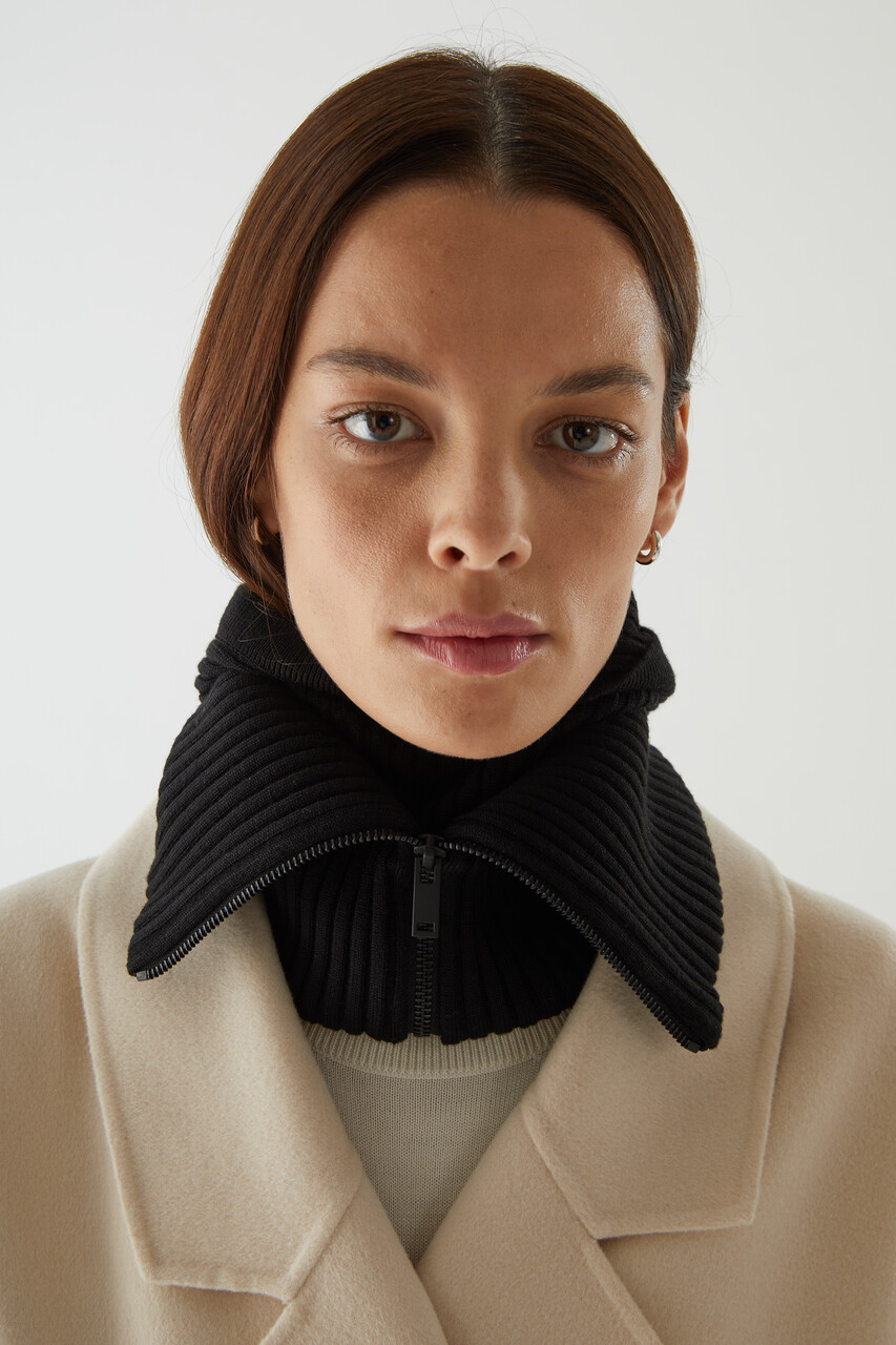 巴拉克拉瓦式羊毛针织套头帽 - cos官网