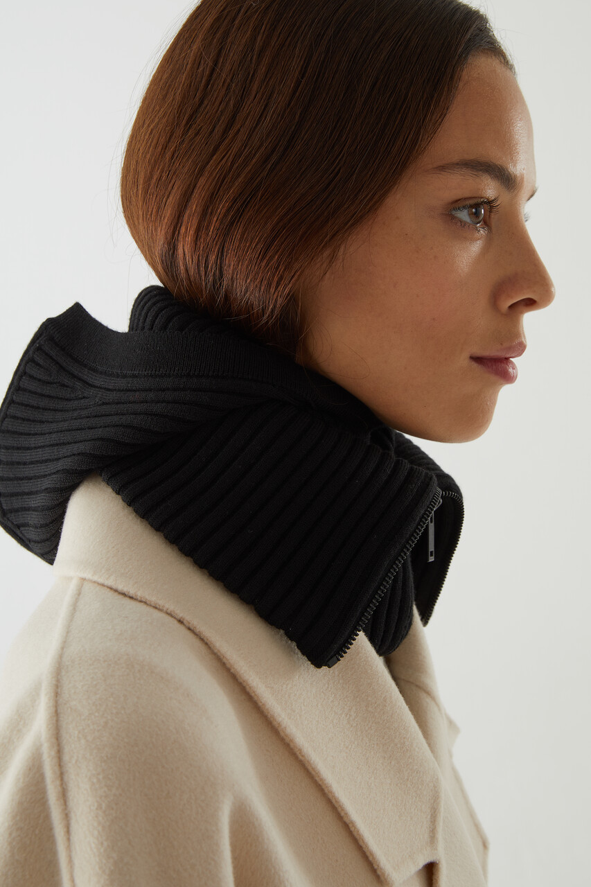 巴拉克拉瓦式羊毛针织套头帽 - cos官网